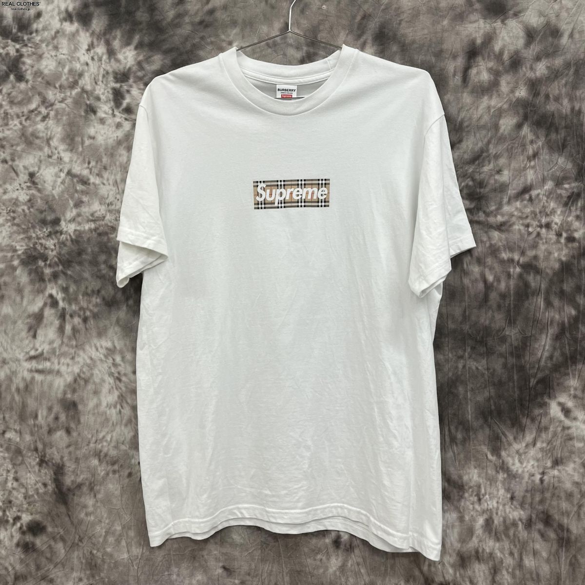 【中古】Supreme×BURBERRY/シュプリーム×バーバリー【22SS】Box Logo Tee/ボックスロゴ Tシャツ/L