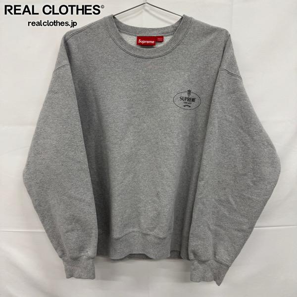 運動外衣 - 【中古】Supreme/シュプリーム【24AW】Crest Crewneck/クレストロゴ クルーネック スウェット/トレーナー/ヘザーグレー/L