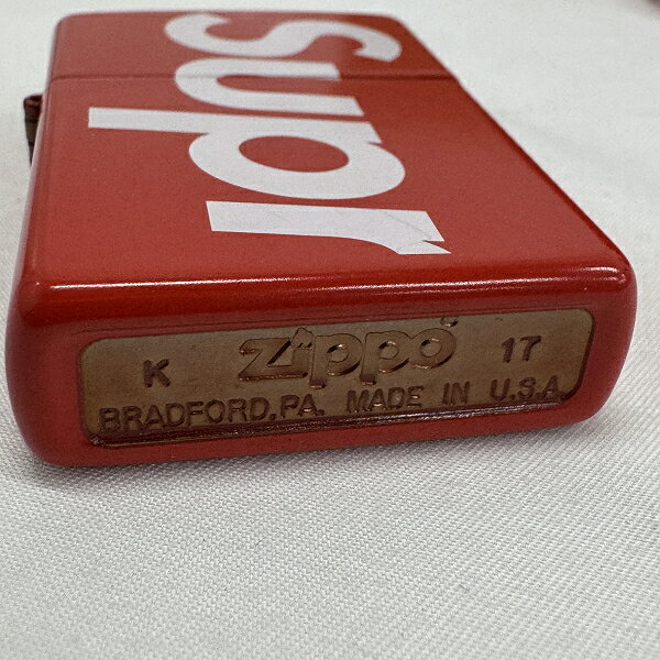 【中古】Supreme×ZIPPO/シュプリーム×ジッポー【21SS】Logo/ロゴ 両面加工 オイルライター 3