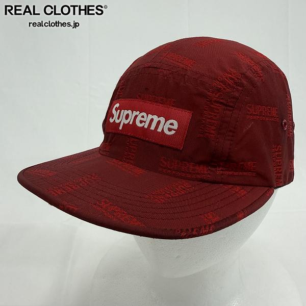 Supreme/シュプリームJacquard Camp Cap ジャガード キャンプキャップ レッド
