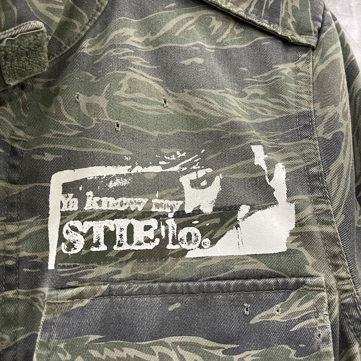 【中古】HYSTERIC GLAMOUR×STIE lo 野口 強/ヒステリックグラマー カモフラ/明細 M-65 ミリタリー ジャケット 4AB-1102 S