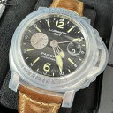 【中古】PANERA/パネライ LUMINOR/ルミノール GMT デイト スモールセコンド 自動巻 ...