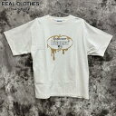 【中古】【未使用】F-LAGSTUF-F×SOUND SHOP/フラグスタフ×サウンドショップ Ice Logo Tee/アイス ロゴ 半袖Tシャツ/FS1599/クリーム/L