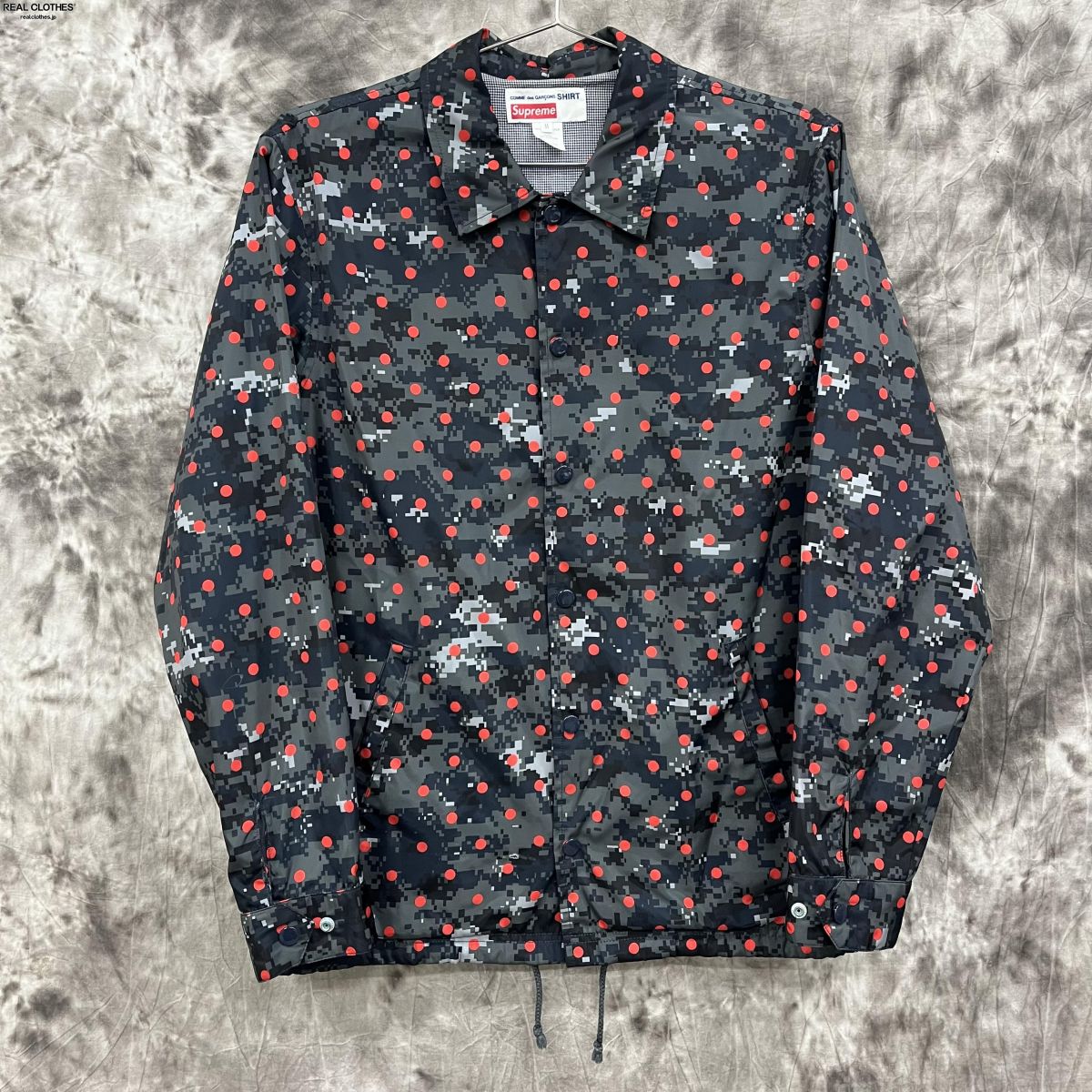 【中古】Supreme×COMME des GARCONS SHIRT/シュプリーム×コムデギャルソンシャツ【13SS】Coaches Jacket/コーチジャケット/M