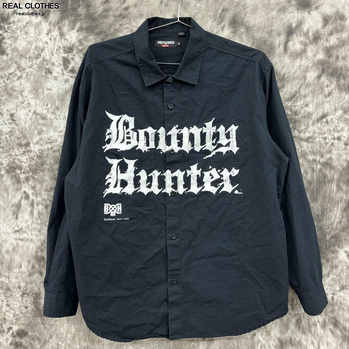 【中古】Supreme×Bounty Hunter/シュプリーム×バウンティハンター【23AW】Ripstop Shirt/リップストップ/長袖シャツ/M