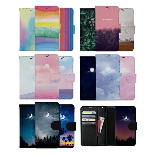 TR パステル 手帳型 iPhone Galaxy ケース カバー スマホケース IC Suica カード収納可能