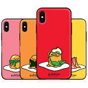 79 ぐでたま iPhone Galaxy ケース カバー スマホケース Gudetama Magnetic Card Mirror Bumper マグネット吸着 IC カード Suica カード収納可能
