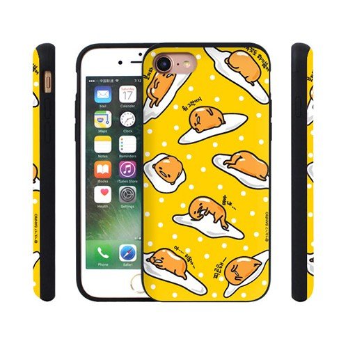 79 SANRIO Gudetama Card Slide Bumper IC カード Suica カード収納可能 iPhone Galaxy カバー スマホケース