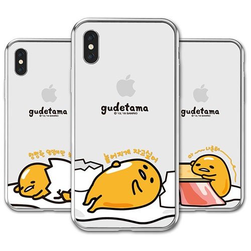 79 サンリオ ぐでたま iPhone Galaxy 透明ゼリー ケース カバー スマホケース SANRIO Gudetama Clear Jellyのサムネイル