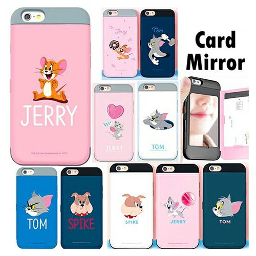 TOMANDJERRYCardMirrorBumper/IC/Suica/カード/iPhone/Galaxyケース/カバー/スマホケース