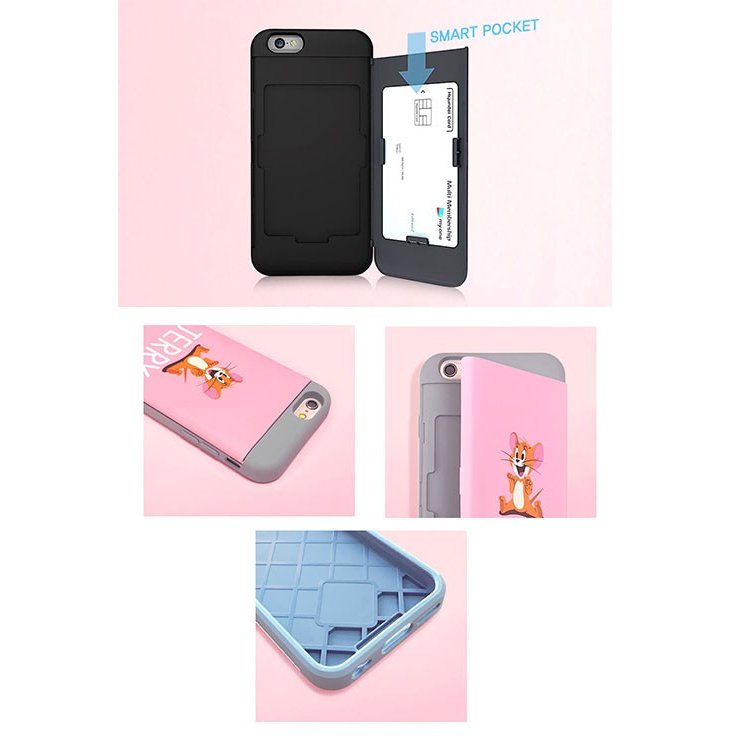 TOMANDJERRYCardMirrorBumper/IC/Suica/カード/iPhone/Galaxyケース/カバー/スマホケース