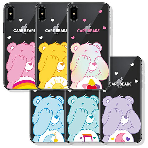 CQ ケアベア iPhone Galaxy 透明ゼリー ケース カバー スマホケース Care Bears Big Hide and Seek Clear Jelly