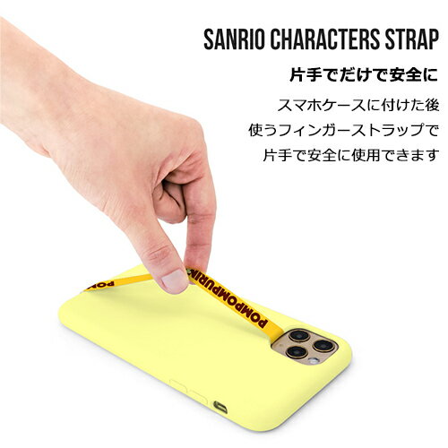 [79] Sanrio Characters Logo Strap/サンリオ/iPhone/Galaxy ケース/カバー/スマホケース ストラップ