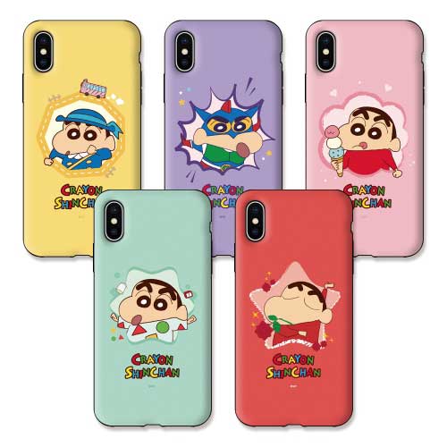 CQ クレヨンしんちゃん ビッグ フレーム iPhone Galaxy アーマー ケース カバー スマホケース Crayon Shinchan Big Frame