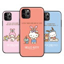 79 ハローキティ マイメロディ シナモロール ポチャッコ ポムポムプリン iPhone Galaxy ケース カバー スマホケース SANRIO Characters Rabbit Card Door Bumper マグネット吸着 IC カード Suica カード収納可能