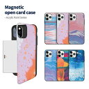 DC Acrylic Paint Magnetic Card Door Bumper/マグネット吸着/ICカード/Suica/カード収納可能/iPhone/Galaxy/カバー/スマホケース