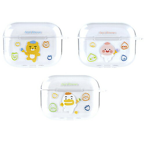 S2 KAKAO FRIENDS April Shower Painting Airpods 第3世代 Pro Clear Slim Case カカオフレンズ エアポッズ プロ ハード ケース カバー