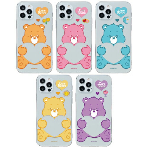 CQ ケアベア ハグ iPhone Galaxy 透明ゼリー ケース カバー スマホケース Care Bears Hug Clear Jelly