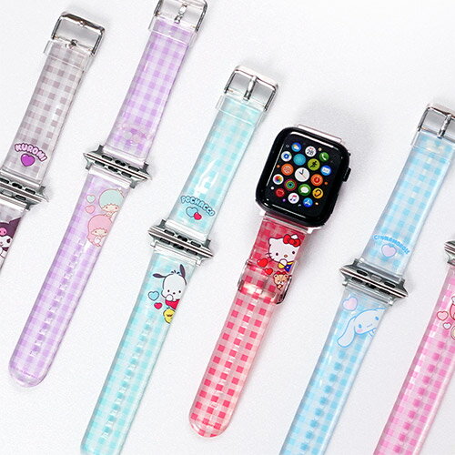 ST SANRIO Characters Clear Apple Watch Band ア