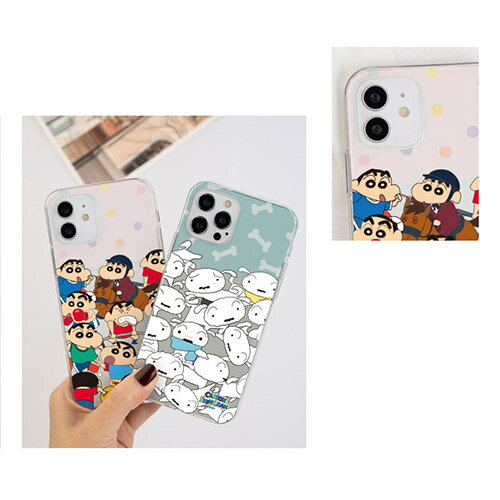 CQ CRAYON SHINCHAN クレヨンしんちゃん iPhone Galaxy ケース カバー スマホケース うじゃうじゃ Clear Jelly