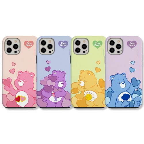 CQ ケアベア iPhone Galaxy アーマー ケース カバー スマホケース CARE BEARS Heart