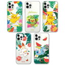 CQ ポケモン トロピカル アクリル iPhone Galaxy 透明ゼリー ケース カバー スマホケース Pokemon TROPICAL ACRYLIC Clear Jelly