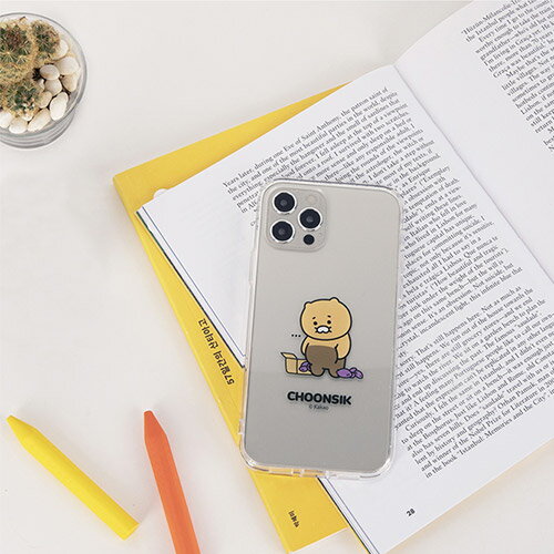 S2 KAKAO FRIENDS カカオフレンズ CHOONSIK CLEAR REINFORCED iPhone Galaxy ケース カバー スマホケース