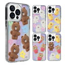 S2 LINE FRIENDS ラインフレンズ FLUPPY PATTERN HOLOGRAM iPhone Galaxy カバー スマホケース