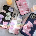 TM HI TEDDY iPhone Galaxy ケース カバー スマホケース Magnetic Door Bumper IC Suica カード収納可能