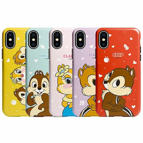 JH ディズニー チップとデール iPhone Galaxy タフ バンパー ケース カバー スマホケース DISNEY CHIP AND DALE