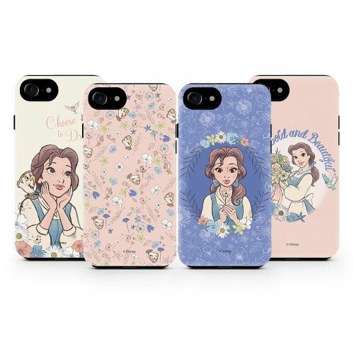 HP 美女と野獣 iPhone Galaxy ケース カバー スマホケース DISNEY BEAUTY AND THE BEAST ディズニー フラワー ベル タフ バンパー