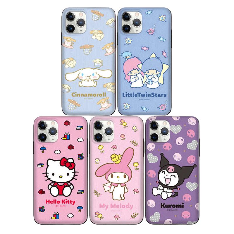 ST サンリオ 好き iPhone Galaxy マグネット カード ドア バンパー ケース カバー スマホケース Sanrio I LIKE IT MAGNETIC CARD DOOR BUMPER