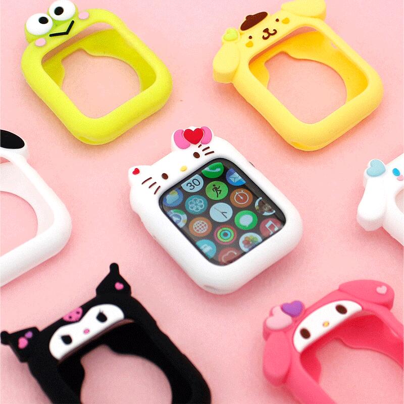 79 SANRIO Characters Apple Watch サンリオ アップルウォッチ 41mm 40mm 38mm シリコーン ケース カバー Silicone Case