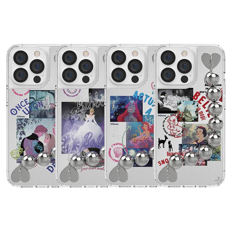 S2 ǥˡץ󥻥 ȥå iPhone Galaxy  С ޥۥ Disney PRINCESS COLLAGE Handy Strap MIRROR case ۥ ɻ