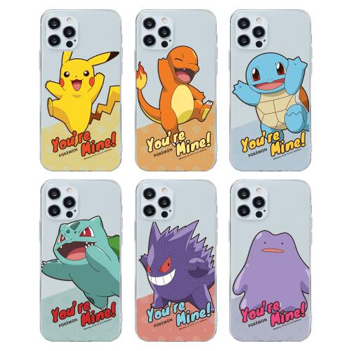 CQ ポケモン わたしのものよ iPhone Galaxy 透明 ケース カバー スマホケース