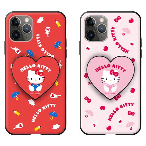 SI サンリオ ハローキティ 傘 パターン スマホグリップ iPhone Galaxy マグネット カード ドア バンパー ケース カバー スマホケース ハート スマホスタンド グリップホルダー スマホリング シンプル スタンド ホルダー 落下防止 携帯スタンド スマホ グリップスタンドのサムネイル
