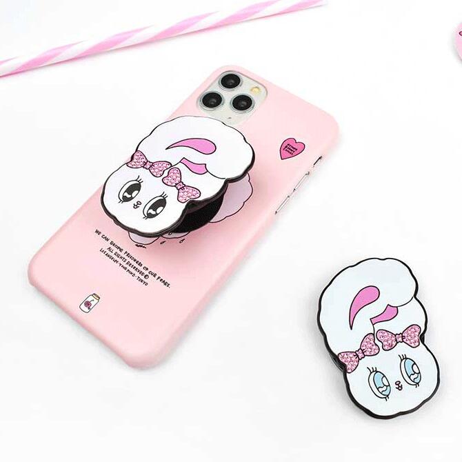 SI エスターバニー キュービック スマホスタンド かわいい スマホグリップ グリップホルダー スマホリング シンプル スタンド ホルダー 落下防止 携帯スタンド スマホ グリップスタンド ESTHER BUNNY CUBIC GRIPのサムネイル