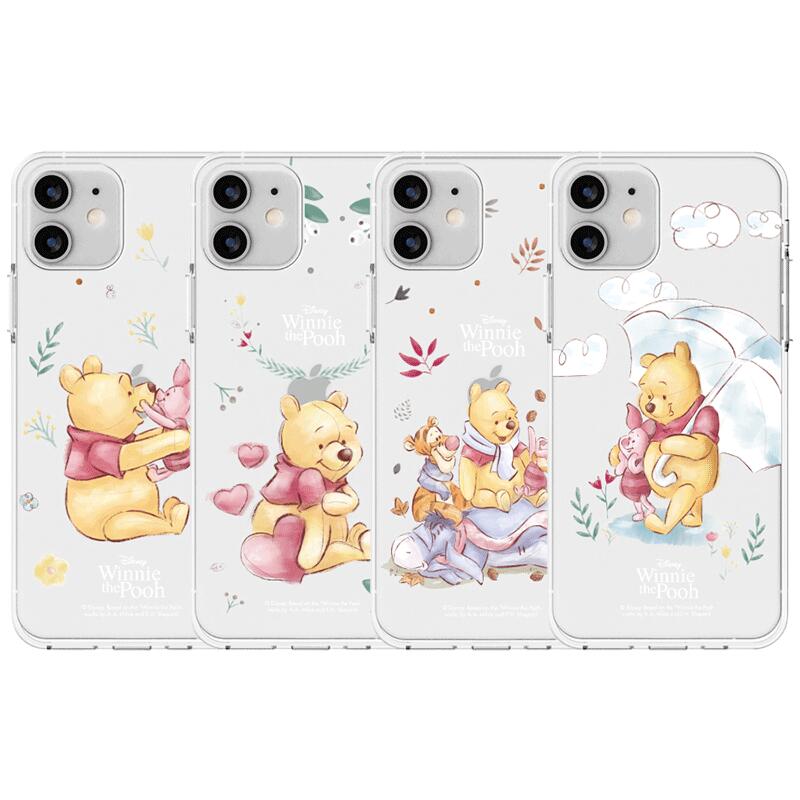 TR ディズニー くまのプーさん ストーリー iPhone Galaxy 透明ゼリー ケース カバー スマホケース DISNEY WINNIE THE POOH STORY CLEAR JELLY CASE COVER