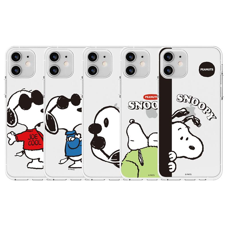 79 ピーナッツ スヌーピー ポーズ iPhone Galaxy 透明ゼリー ケース カバー スマホケース PEANUTS SNOOPY POSE CLEAR JELLY