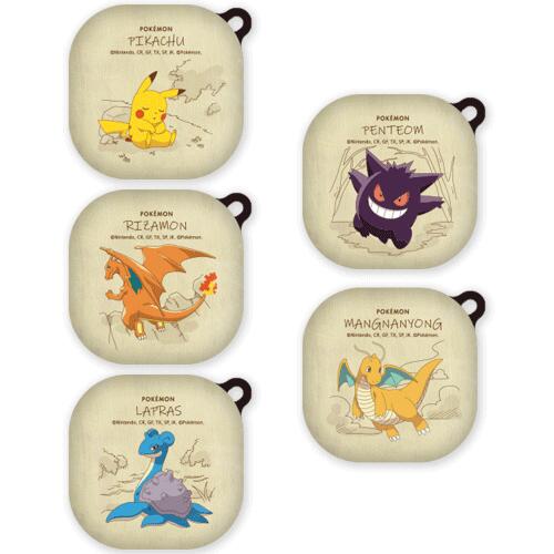 CQ ポケモン スケッチ ギャラクシーバッズ 2 プロ ライブ ハード ケース カバー POKEMON SKTECH Galaxy Buds Pro Buds2 Pro Live Hard CASE