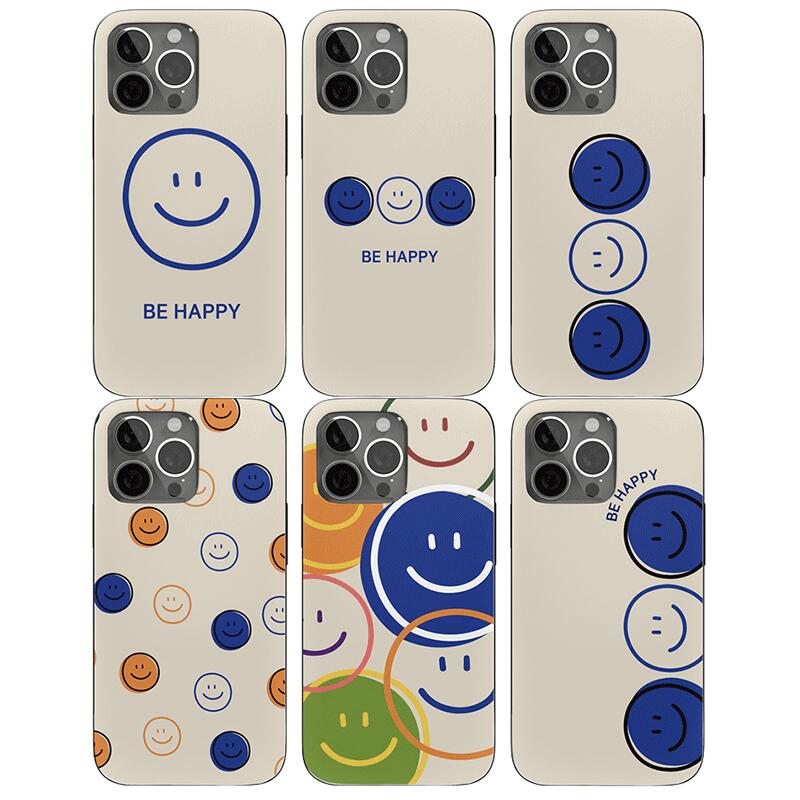 SI ハッピードローイング iPhone Galaxy マグネット カード ドア バンパー ケース カバー スマホケース HAPPY DRAWING MAGNET CARD DOOR BUMPER CASE COVER カード2枚が収納できる実用性 ミラーが入っております。