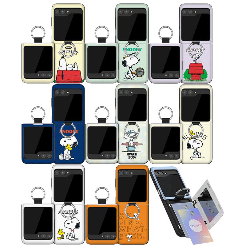 TR ピーナッツ スヌーピー ライフ ギャラクシー Z フリップ 3 4 5 6 7 マグネット ドア バンパー ケース カバー スマホケース PEANUTS SNOOPY LIFE Galaxy Z Flip 3 4 5 6 7 MAGNETIC CARD DOOR BUMPER CASE カード2枚が収納できる実用性 ミラーが入っております。