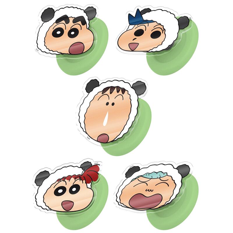 クレヨンしんちゃん パンダ Magsafe 対応 スマホスタンド 強力磁石仕様 かわいい スマホグリップ グリップホルダー スマホリング シンプル スタンド ホルダー 落下防止 携帯スタンド スマホ グリップスタンド マグセーフ対応 TR