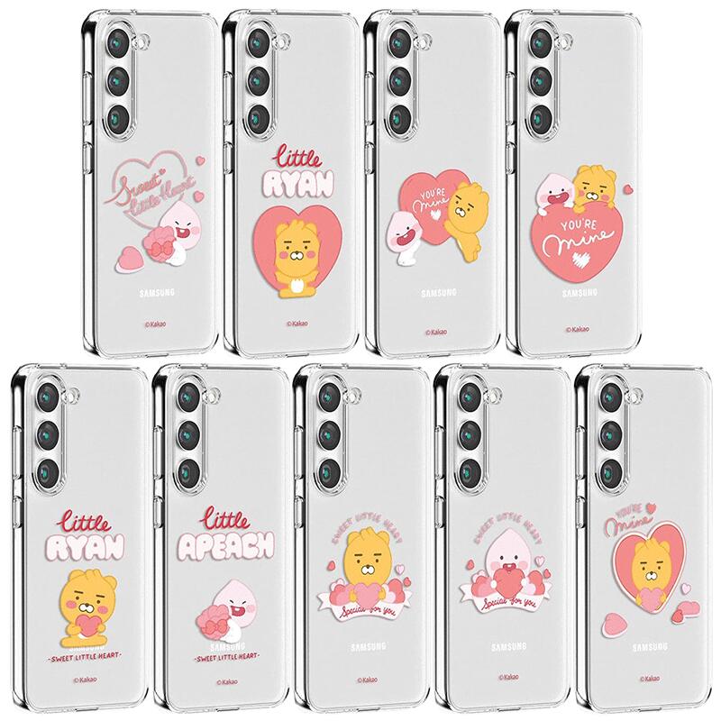카카오후렌즈 iPhone Galaxy 리틀 스위트 리틀 하트 투명 젤리 케이스 커버 스마트 폰 케이스 KAKAO FRIENDS LITTLE SWEET LITTLE HEART CLEAR JELLY CASE COVER KK