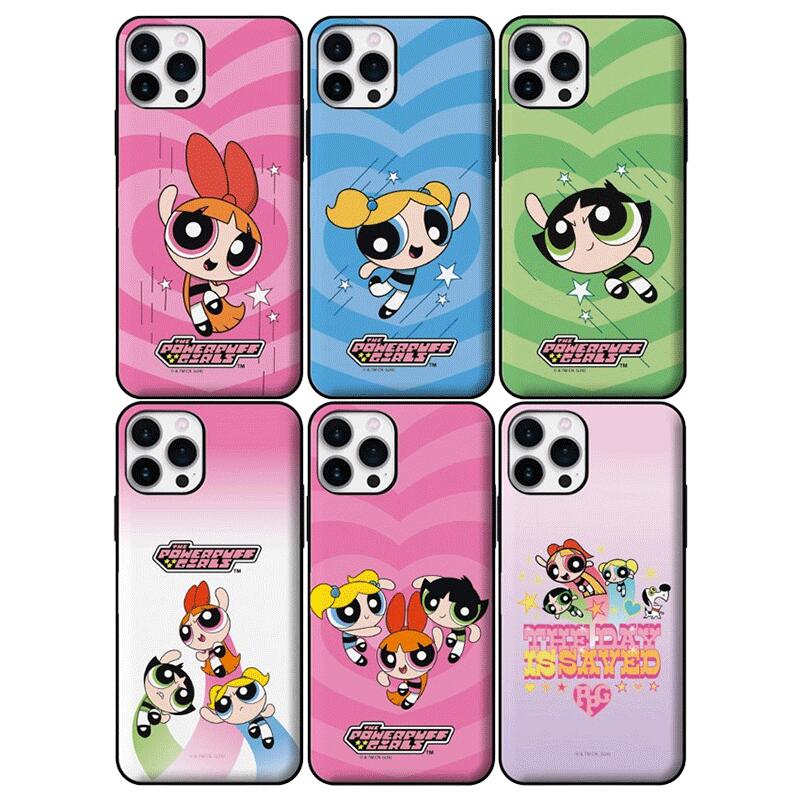 파워 퍼프 걸스 iPhone Galaxy S1 마그넷 카드 도어 범퍼 케이스 커버 스마트폰 케이스 THE POWERPUFF GIRLS S1 MAGNET CARD DOOR BUMPER 카드 2장을 수납할 수 있는 실용성 미러가 들어가 있습니다. TR