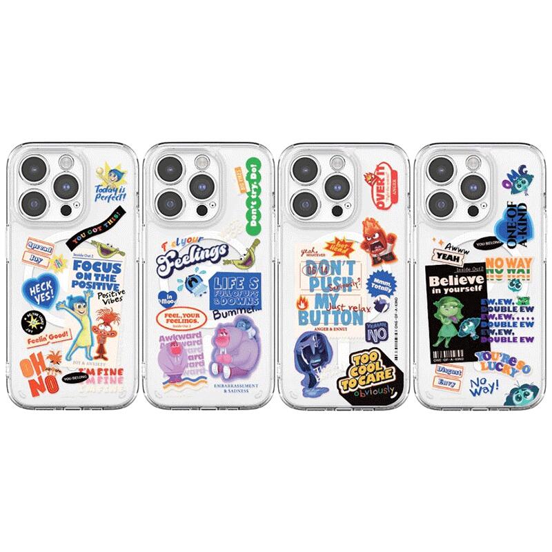 ディズニー ピクサー インサイド・ヘッド2 iPhone Galaxy エモーション MagSafe 対応 防弾 レンズガード ケース カバー スマホケース DISNEY PIXAR EMOTION LENS GUARD MagSafe Gell Hard Case Cover TR