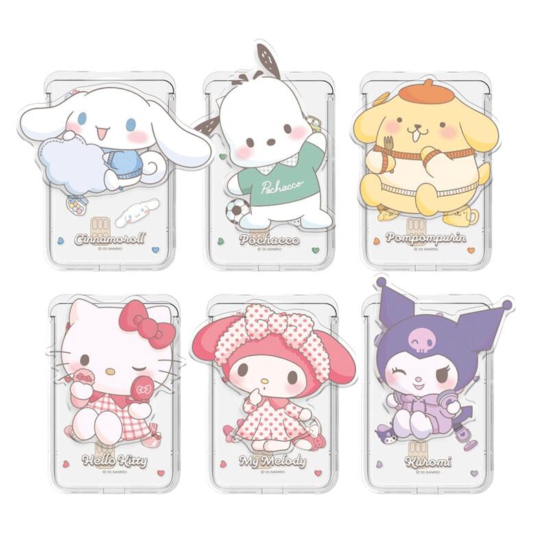 サンリオ ルームツアー スマホグリップ Magsafe 対応 スライド カード ウォレット SANRIO ROOM TOUR SMART GRIP MagSafe Slide Card Wallet スマホスタンド かわいい グリップホルダー スマホリング シンプル ホルダー 落下防止 携帯スタンド スマホ グリップスタンド TR