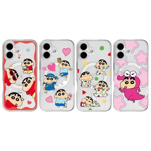 クレヨンしんちゃん iPhone Galaxy マルラング マルラング MagSafe 対応 防弾 透明 ケース カバー スマホケース CRAYON SHINCHAN MALLANG MALLANG MagSafe Gell Hard Case Cover CQ