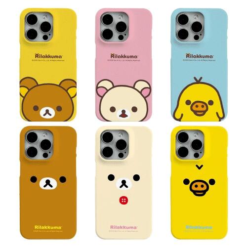 リラックマ フェース iPhone Galaxy スリム ハード ケース カバー スマホケース Rilakkuma FACE Slim Hard Case Cover CQ