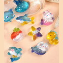 海系デコパーツ デコパーツ 魚 サメ ヒトデ ジンベイザメ タコ タツノオトシゴ 人魚 デコレーションパーツ